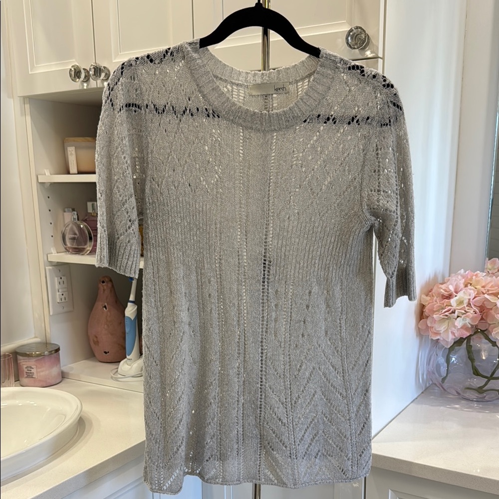 Kersh Gray Knit Top